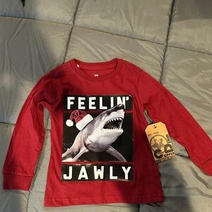 Boys Copper Denim Christmas Shirt